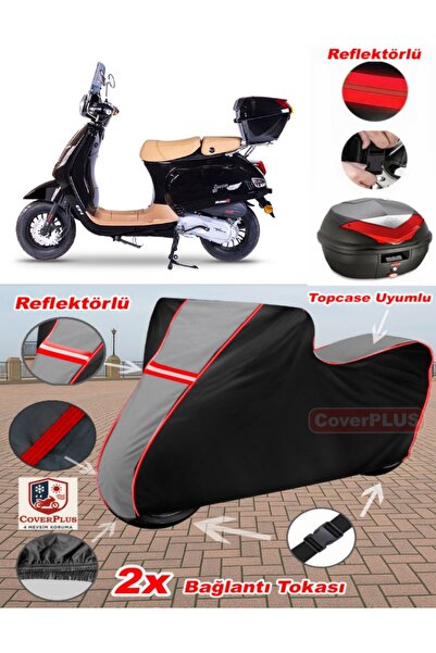 CoverPlus Falcon Cooper 50 EFI Tarpaulin Topcase متوافق مع القماش المشمع للدر...