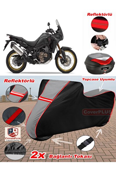 CoverPlus غطاء علوي من القماش المشمع للدراجات النارية متوافق مع Honda CRF1000...