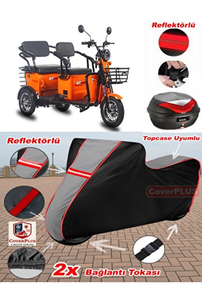 CoverPlus Stmax Elit 960 Tarpaulin Topcase متوافق مع القماش المشمع للدراجات ا...