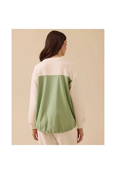 SEÇİL New Seçil Women's Double Fabric Pockets Waist Drawstring Sweatshirt 10002512310003