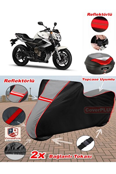 CoverPlus Yamaha XJ 600 Diversion Tarpaulin Topcase متوافق مع القماش المشمع ل...