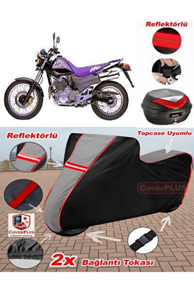 CoverPlus Honda Slr 650 Tarpaulin Topcase Compatible Motorcycle Tarpaulin (Gr...