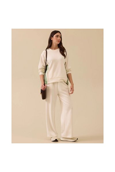 SEÇİL New Seçil Women's Double Fabric Pockets Waist Drawstring Sweatshirt 10002512310003
