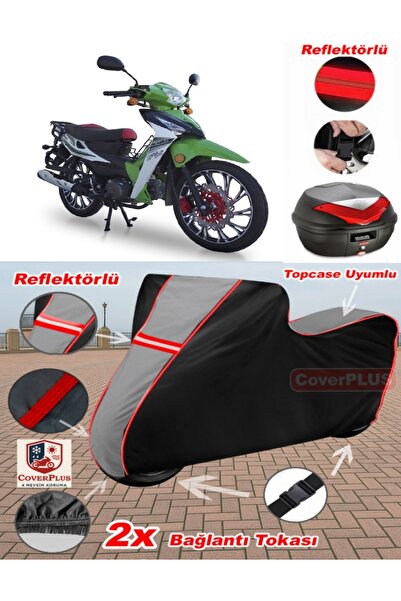 CoverPlus Motolux Africa King Tarpaulin Topcase Compatible Motorcycle Tarpaul...