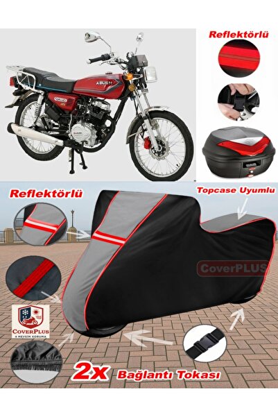 CoverPlus Abush CGA 125i قماش القنب Topcase متوافق مع قماش القنب للدراجات الن...