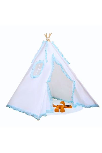 Empria Cort de joacă pentru copii, cort tip tipi, stil indian, 110x110x110 cm, diverse culori
