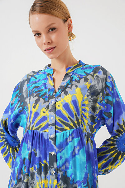 Bigdart 2423 Автентична сукня хіджаб з візерунками - N. Saks