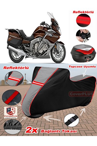 CoverPlus Bmw K 1600 GTL Exclusive Tarpaulin Topcase متوافق مع القماش المشمع ...