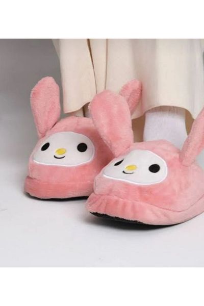 synshop My melody melody sanrio home slippers panduf children's youth soft plush fluffy comfortable wide