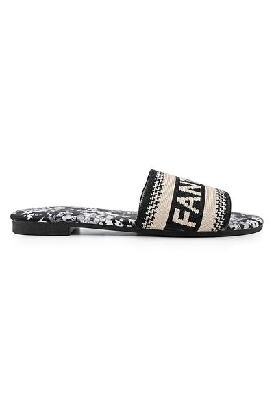 Tmall Women's Casual Slippers, Low Sole, S1001, Black