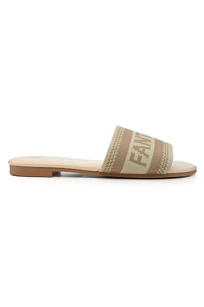Tmall Women's Casual Slippers, Low Sole, S1000, Beige