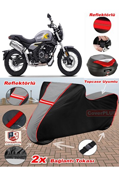 CoverPlus Voge 525 ACX Tarpaulin Topcase متوافق مع القماش المشمع للدراجات الن...
