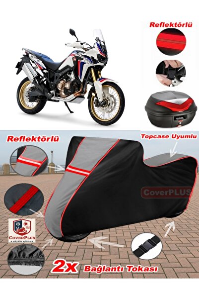 CoverPlus هوندا CRF1100L أفريقيا التوأم القماش المشمع Topcase متوافق مع القما...