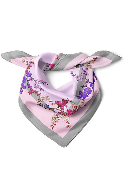 nehir eşarp Flower Pattern Scarf Bandana 70 X 70 cm