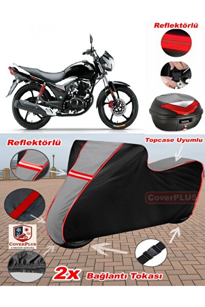 CoverPlus Haojue Da135 S Tarpaulin Topcase Compatible Motorcycle Tarpaulin (G...