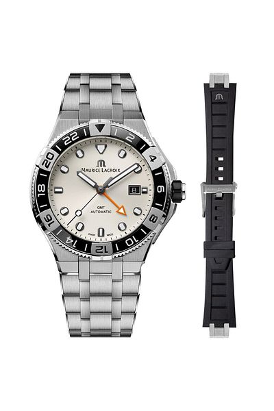 Maurice Lacroix Aıkon Automatic Ml-aı6158ss00f130-a Men's Wristwatch and Spare Cord