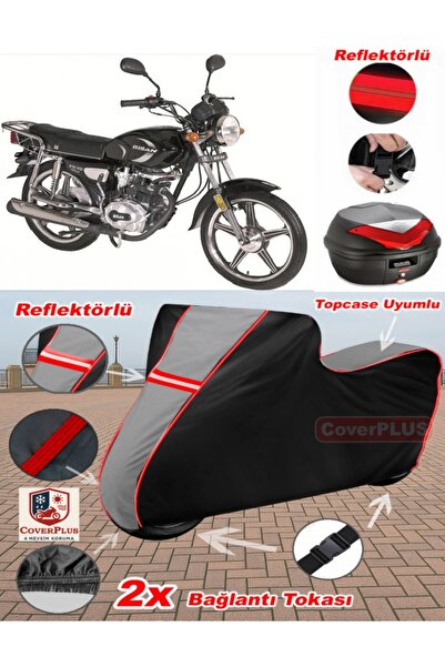 CoverPlus Bisan Soil Wrc 100 Tarpaulin Topcase Compatible Motorcycle Tarpauli...