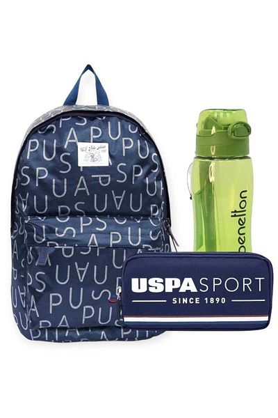 U.S. Polo Assn. Base. Polo Assn. School Backpack , U.S. Polo Assn. Pen Bag - Water Bottle & Flask Gift