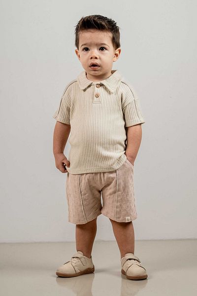 bombe Baby Kids Natural Cotton 2-Piece Set First I Trend Fashion Bottom Top Set