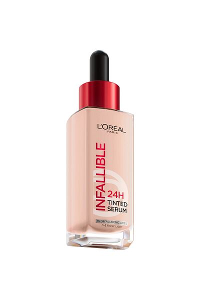 L'Oreal Paris سيروم لوريال باريس إنفاليبل تينتد 24 ساعة - لون وردي فاتح 1-2