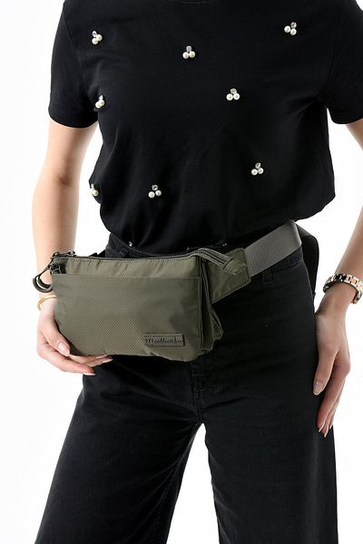 571 Collections Çanta Multi-Pocket Waist Bag Unisex Khaki (Model: 571-13-9R)