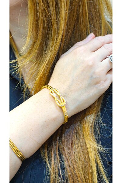 TUNCAY KUYUMCULUK AŞK DÜĞÜMÜ AJDA 14 AYAR KELEPÇE BİLEZİK