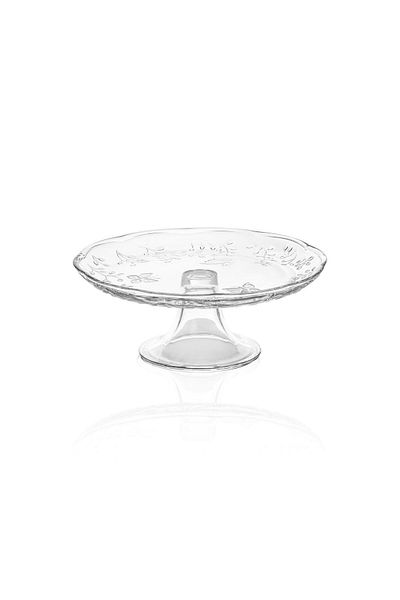 GUNES ZUCCACIYE The Mia Footed Glass Presentation Plate 27X27X11 cm