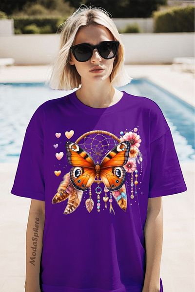 ModaSphere Dream Catcher Printed Unisex Oversize T-Shirt