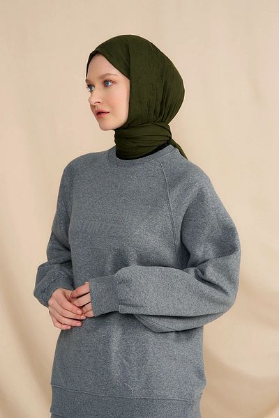 Modakaşmir Bamboo Shawl Dark Khaki