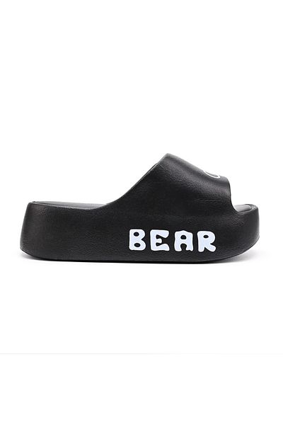 Tmall Women's Slippers, With Platform, Foam, Pd1029, Black