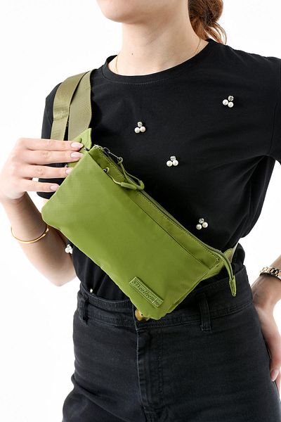 571 Collections Çanta Multi-Pocket Waist Bag Unisex Light Green (Model: 571-13-9R)