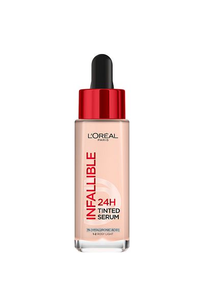 L'Oreal Paris سيروم لوريال باريس إنفاليبل تينتد 24 ساعة - لون وردي فاتح 1-2