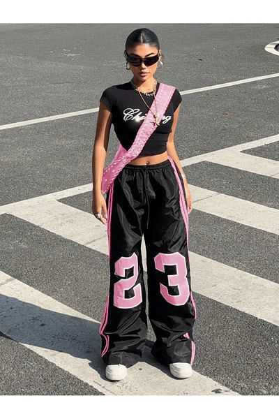 Gofeel Casual Live Casual Sports Jersey Pink Sweatpants