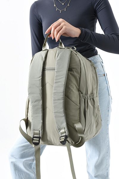 571 Collections Çanta Medium Size Backpack Ultra Light Multi-Pocket Mink (Model:571-13-9E)
