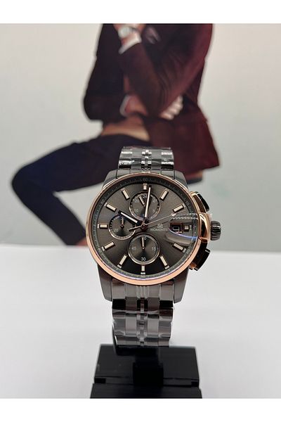 Momentus Anthracite Men's Wristwatch 5 Atm Waterproof with 3 Years Warranty