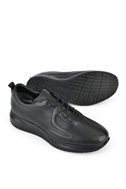 Ziya Чоловічі шкіряні комфортні черевики 151123Z3659 Чорні