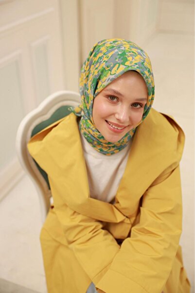 SİLKHOMEE ÇİÇEK DESEN SOFT EŞARP