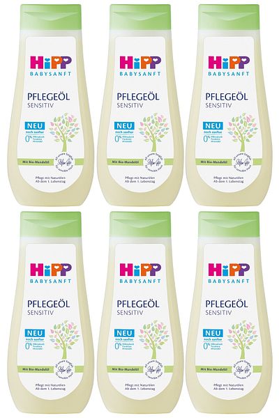 Hipp Babysanft Baby Care Oil/Pelegeal Sensitive 200ml (Set of 6)