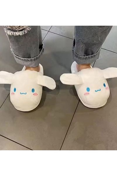 synshop Cinnamoroll Sanrio Cute Rabbit Home Παντόφλες Παντόφλες Παιδικές Εφηβικές Μαλακές βελούδινες Αφράτες Άνετες Φαρδιά