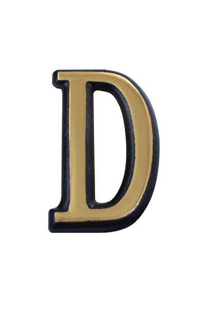 flores Litera din plastic pentru poarta / apartament, autoadeziv, auriu, 100 ...