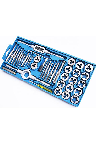 dorf Bernel 40 Parça Klavuz Pafta Seti Metrik Set Kılavuz Pafta