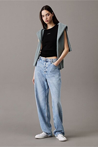 Calvin Klein Kadın Ck Placed Tank Top - Siyah