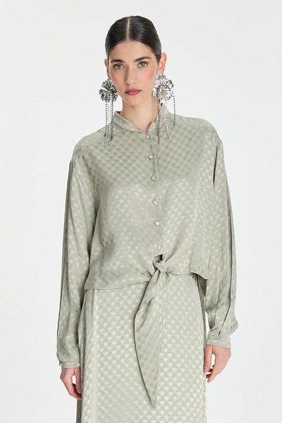 Zühre Jacquard Blouse Skirt Cagla Double Set Tk-1489