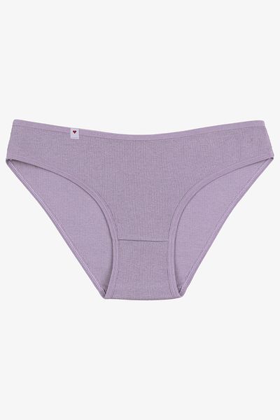 koza iç giyim Women's Panties 5 Pack Cotton Label Detailed Ribbed Rib