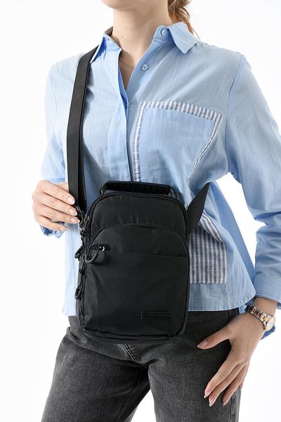 571 Collections Çanta Unisex στήθος τριών διαμερισμάτων (Bodybag) - Τσάντα χειρός Μαύρο (Μοντέλο: 571-9P)