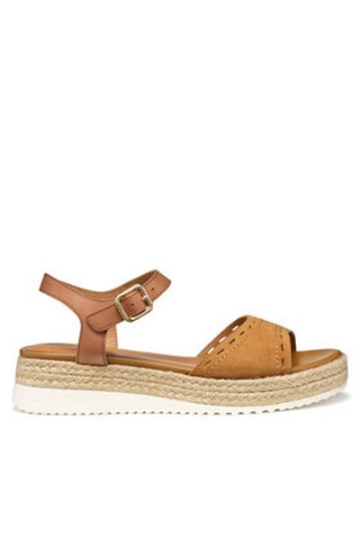 Geox women's espadrilles D55SRB-02243 brown
