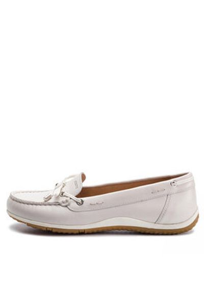 Geox women's moccasins D92DNB-043BC white