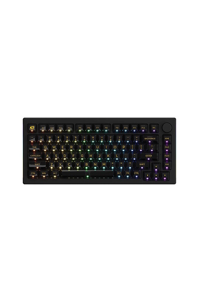 AKKO 5075B Plus Shine-Through Black RGB Kablosuz Hotswap Mekanik Gaming Klavye