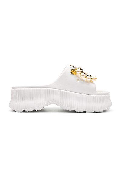 Tmall Women's Slippers, With Platform And Accessories, Foam, Pd1028, White