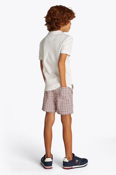 Tommy Hilfiger Boy's Interlock Regular Polo T-Shirt - White